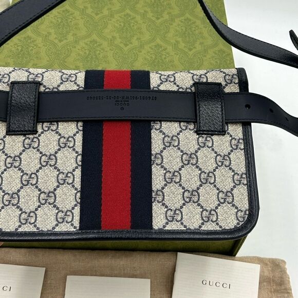 Women’s Gucci blue/red Ophedia GG  belt bag size 80 cm/32 inches adjustable - Picture 4 of 12